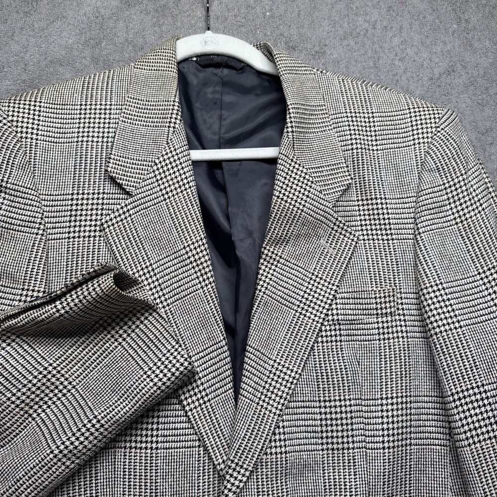 Dario Di Napoli Men's Glen Plaid Wool Silk Blend Sport Coat Blazer 38S Heritage‎